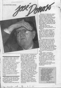 José Donoso  [artículo] Nira Reyes Morales.