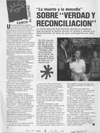Sobre "verdad y reconciliación"  [artículo].