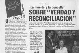 Sobre "verdad y reconciliación"  [artículo].