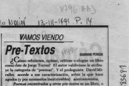 Pre-textos  [artículo] Guaraní Pereda.