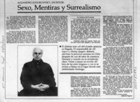 Sexo, mentiras y surrealismo  [artículo] Alberto Fuguet.