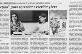 "Mi lectura", para aprender a escribir y leer  [artículo].