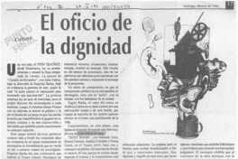 El oficio de la dignidad  [artículo] Virginia Vidal.
