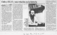 Chile y EE. UU., una relación en la historia  [artículo] J. B.