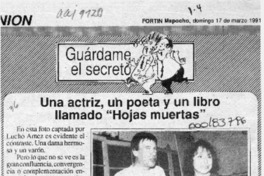 Una Actriz, un poeta y un libro llamado "Hojas muertas"