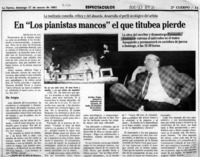 En "Los pianistas mancos" el que titubea pierde  [artículo] Myriam Olate.