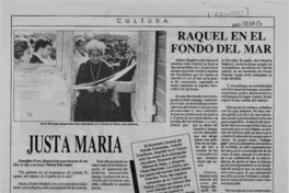 Raquel en el fondo del mar  [artículo].