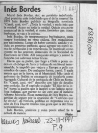 Inés Bordes  [artículo] Filebo.
