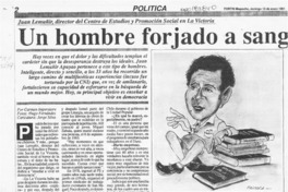 Un hombre forjado a sangre y fuego --  [artículo] Carmen Imperatore.