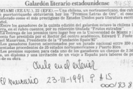 Galardón literario estadounidense
