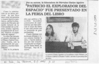 "Patricio, el explorador del espacio" fue presentado en la feria del libro  [artículo].
