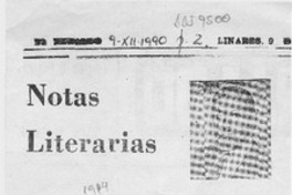 Notas literarias  [artículo] Mesa Seco.