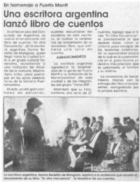 Una Escritora argentina lanzó libro de cuentos