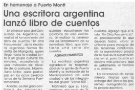 Una Escritora argentina lanzó libro de cuentos