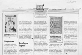 El largo camino  [artículo] Carlos Olivárez.