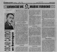 Oscar Castro en Rancagua  [artículo] Mario Ferrero.