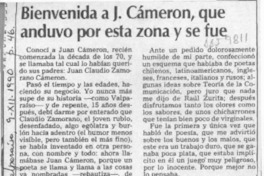 Bienvenida a J. Cameron, que anduvo por esta zona y se fue