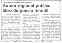 Autora regional publica libro de poesía infantil