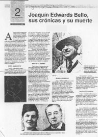 Joaquín Edwards Bello, sus crónicas y su muerte