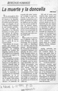 La muerte y la doncella  [artículo] Jaime Hales.
