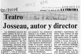 Josseau, autor y director  [artículo] Yolanda Montecinos.
