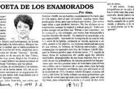 El poeta de los enamorados  [artículo] Aian.