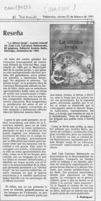 Reseña  [artículo] E. Rodríguez.