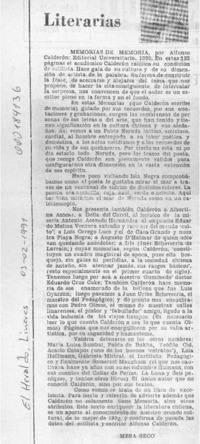 Notas literarias  [artículo] Mesa Seco.