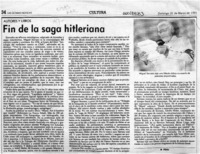 Fin de la saga hitleriana  [artículo] Filebo.