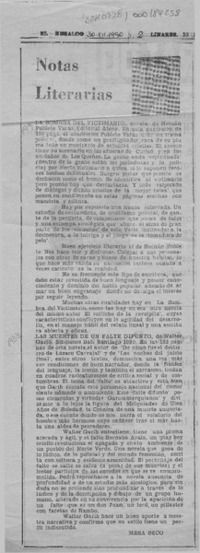 Notas literarias  [artículo] Mesa Seco.