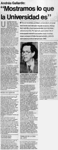 "Mostramos lo que la Universidad es"