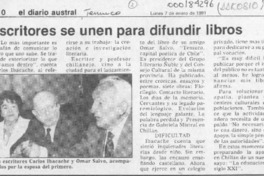 Escritores se unen para difundir libros  [artículo].