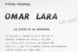 Omar Lara  [artículo].