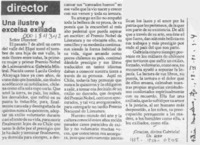 Una ilustre y excelsa exiliada  [artículo].