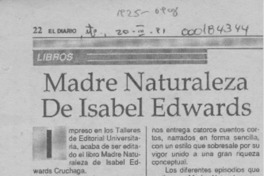 Madre naturaleza de Isabel Edwards  [artículo].
