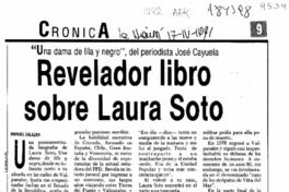 Revelador libro sobre Laura Soto  [artículo] Manuel Salazar.