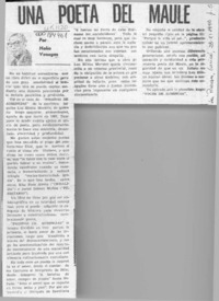 Una poeta del Maule  [artículo] Helio Venegas.