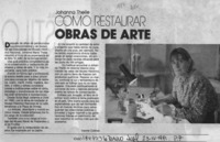 Cómo restaurar obras de arte  [artículo] Ivonne Collinet.