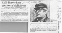 3.200 libros dona escritor a bibliotecas  [artículo].