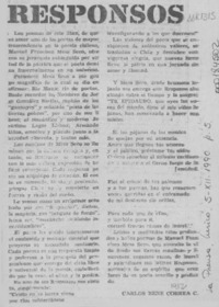 Responsos  [artículo] Carlos René Correa C.