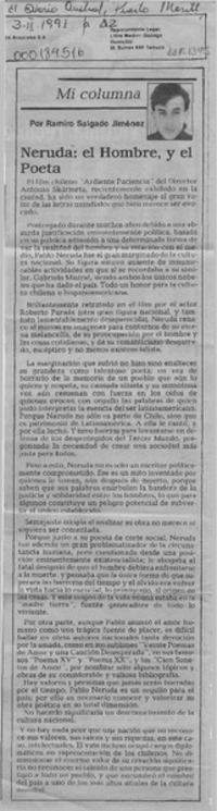 Neruda, el hombre y el poeta