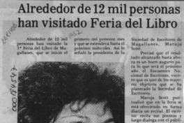 Alrededor de 12 mil personas han visitado Feria del libro  [artículo].