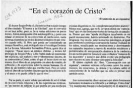 "En el corazón de Cristo"