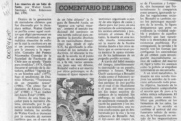 Las muertes de un falte difunto  [artículo] Lucía Guerra Cunninngham.