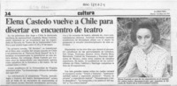 Elena Castedo vuelve a Chile para disertar en encuentro de teatro  [artículo].