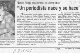 "Un Periodista nace y se hace"  [artículo].