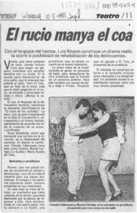 El Rucio manya el coa  [artículo].