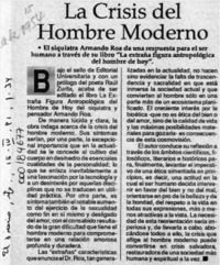 La Crisis del hombre moderno  [artículo].