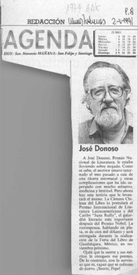 José Donoso  [artículo].