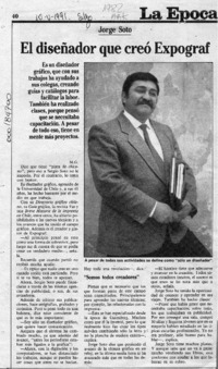 El diseñador que creó Expograf  [artículo] M. G.